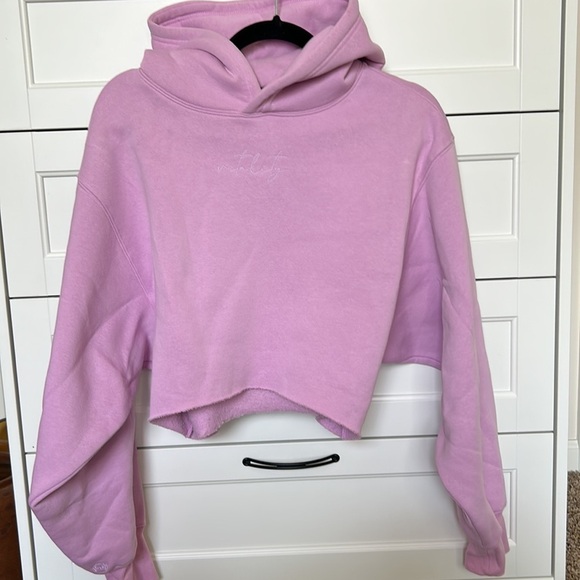 Vitality / Balance Athletica Affirmation Cropped Hoodie - M Pink - Picture 2 of 5
